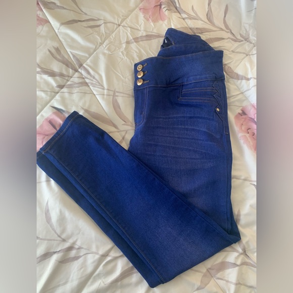 BELLA Deep Blue Skinny Jeans - Picture 2 of 11